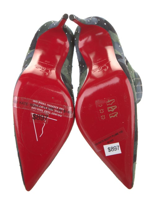 Christian Louboutin Suede Camouflage Print Boots