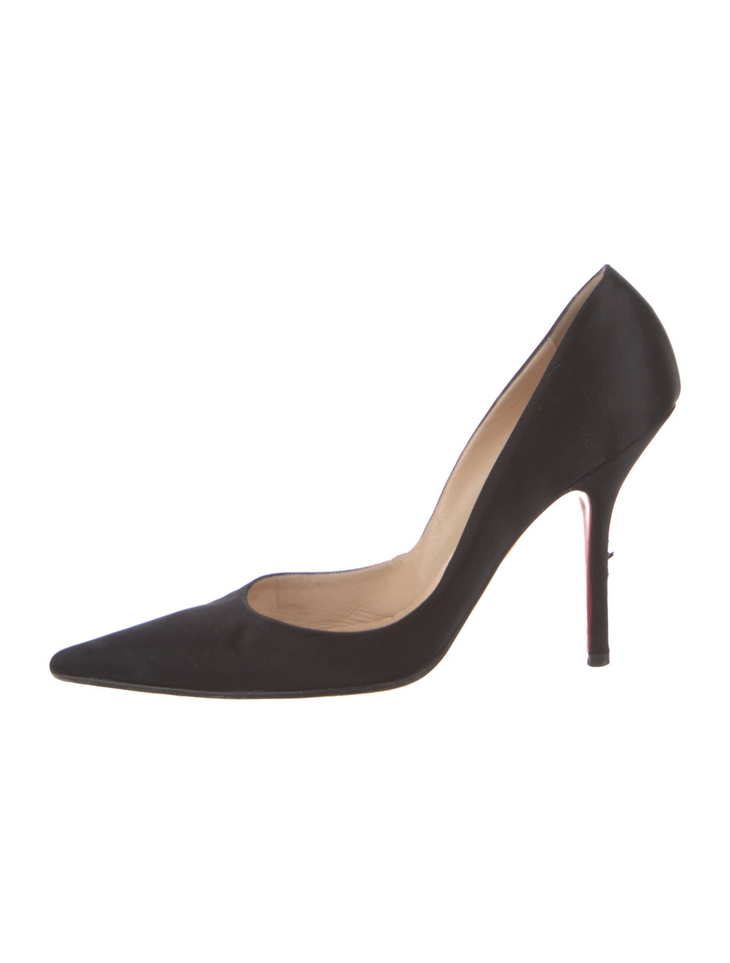 Christian Louboutin Decollete Satin Pumps