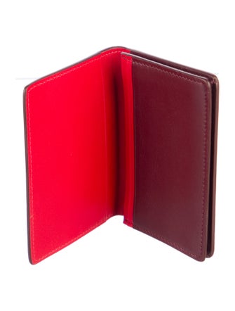 Christian Louboutin Leather Printed Bifold Wallet