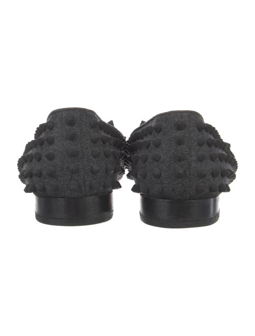 Christian Louboutin Spike Accents Wool Loafers