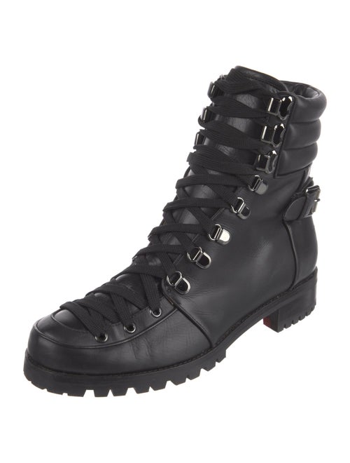 Christian Louboutin Leather Combat Boots