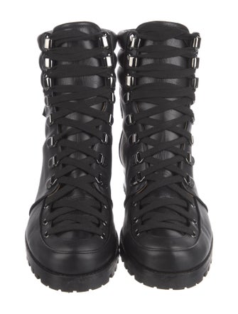 Christian Louboutin Leather Combat Boots