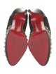 Christian Louboutin Spike Accents Suede Pumps