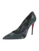 Christian Louboutin Suede Camouflage Print Pumps