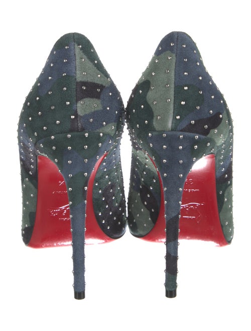 Christian Louboutin Suede Camouflage Print Pumps