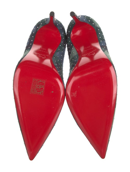 Christian Louboutin Suede Camouflage Print Pumps