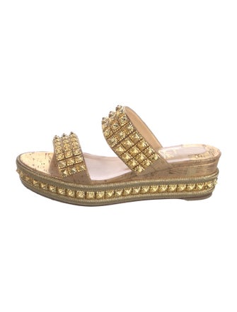 Christian Louboutin Studded Accents Slides