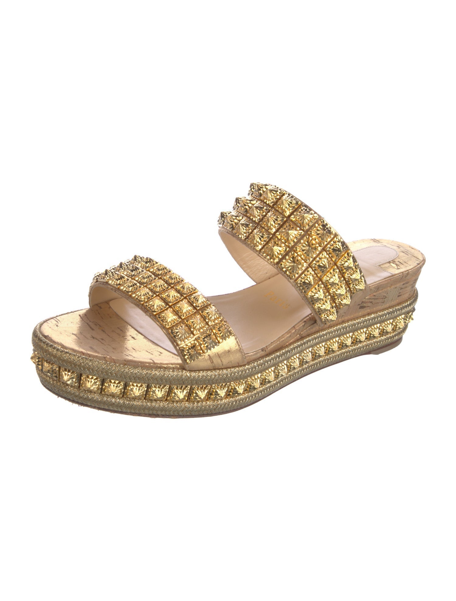 Christian Louboutin Studded Accents Slides