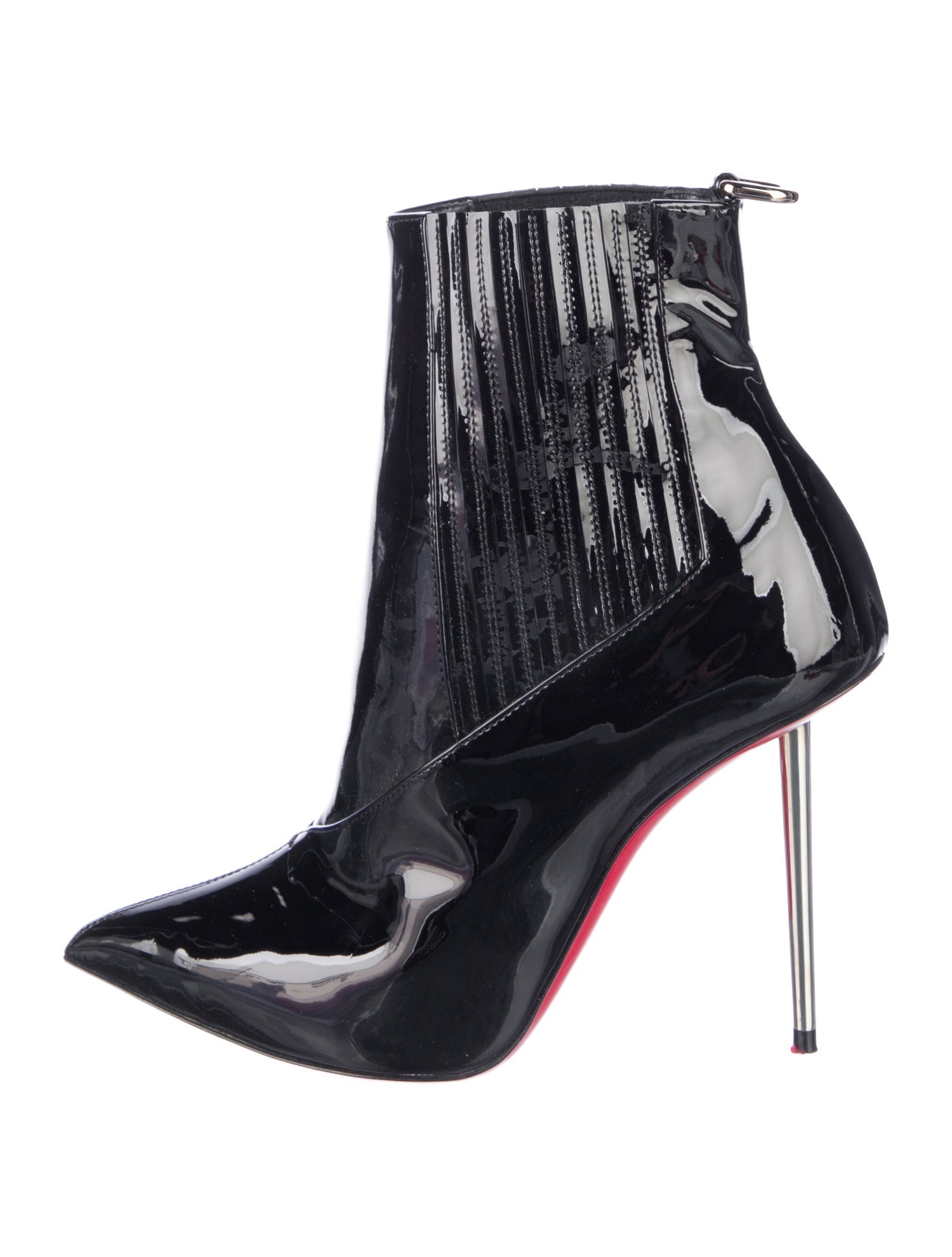 Christian Louboutin Epic 100 Patent Leather Sock Boots