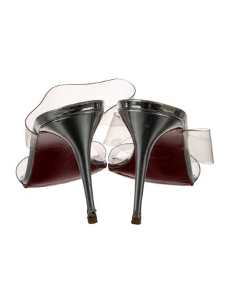 Christian Louboutin Just Nothing PVC Slides