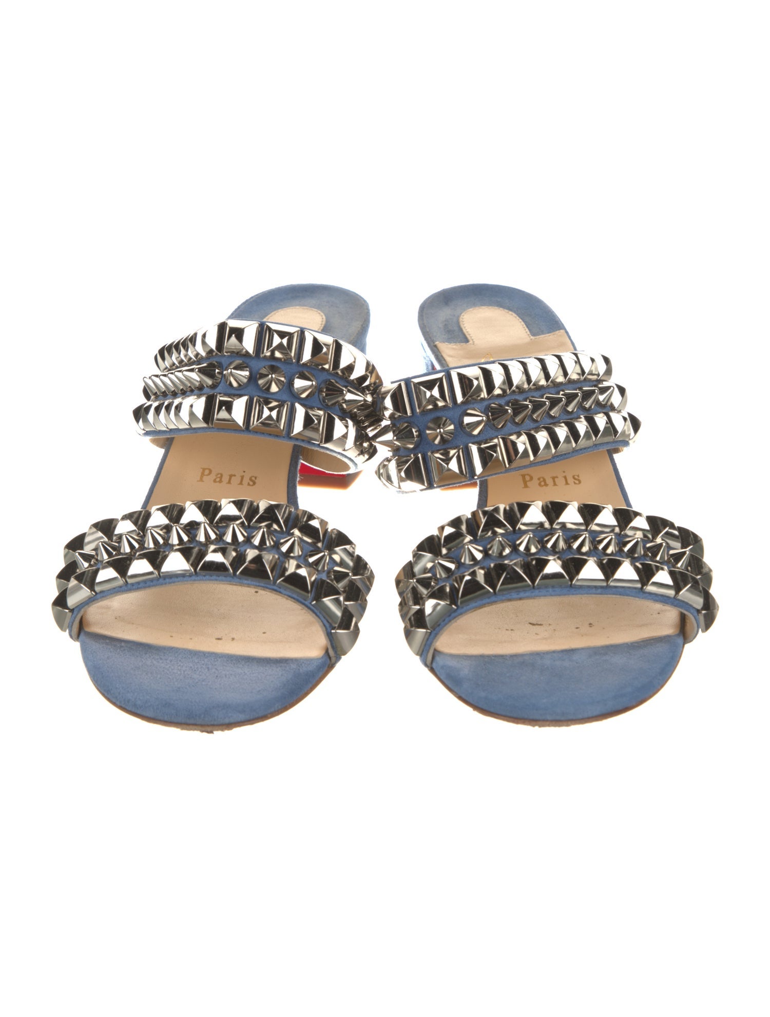 Christian Louboutin Tina Goes Mad Spike Accents Slides