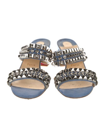 Christian Louboutin Tina Goes Mad Spike Accents Slides