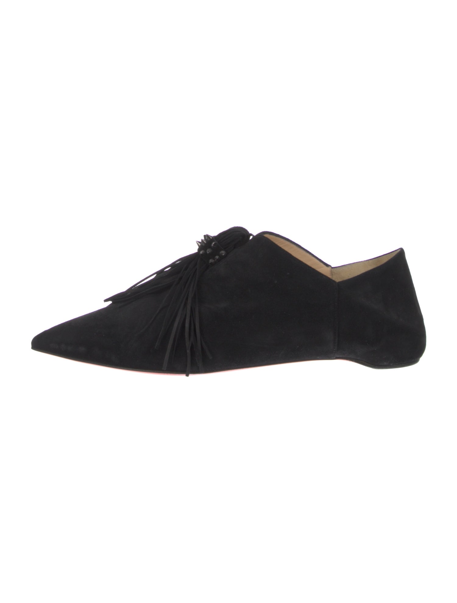 Christian Louboutin Spike Accents Suede Oxfords