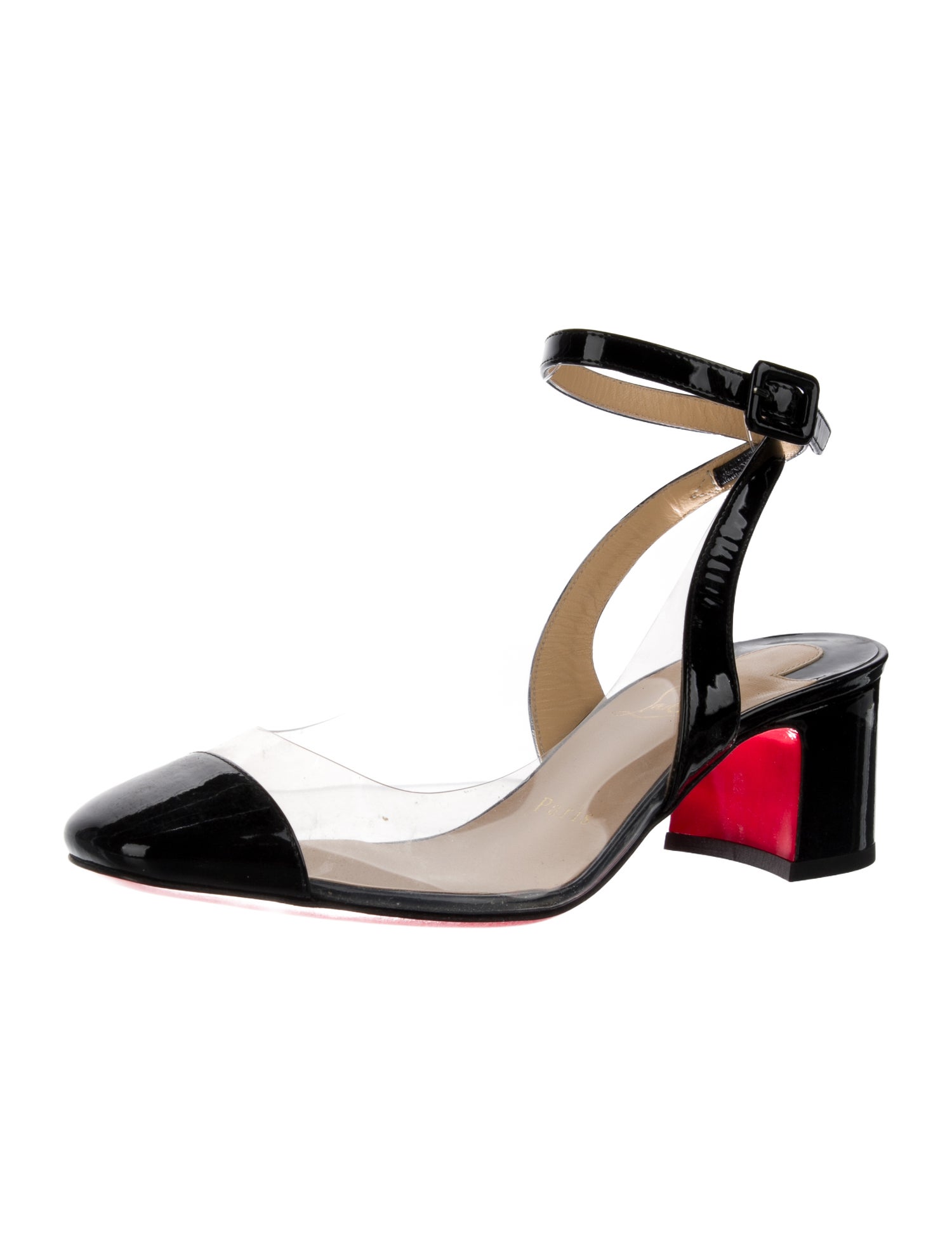 Christian Louboutin Patent Leather Slingback Pumps