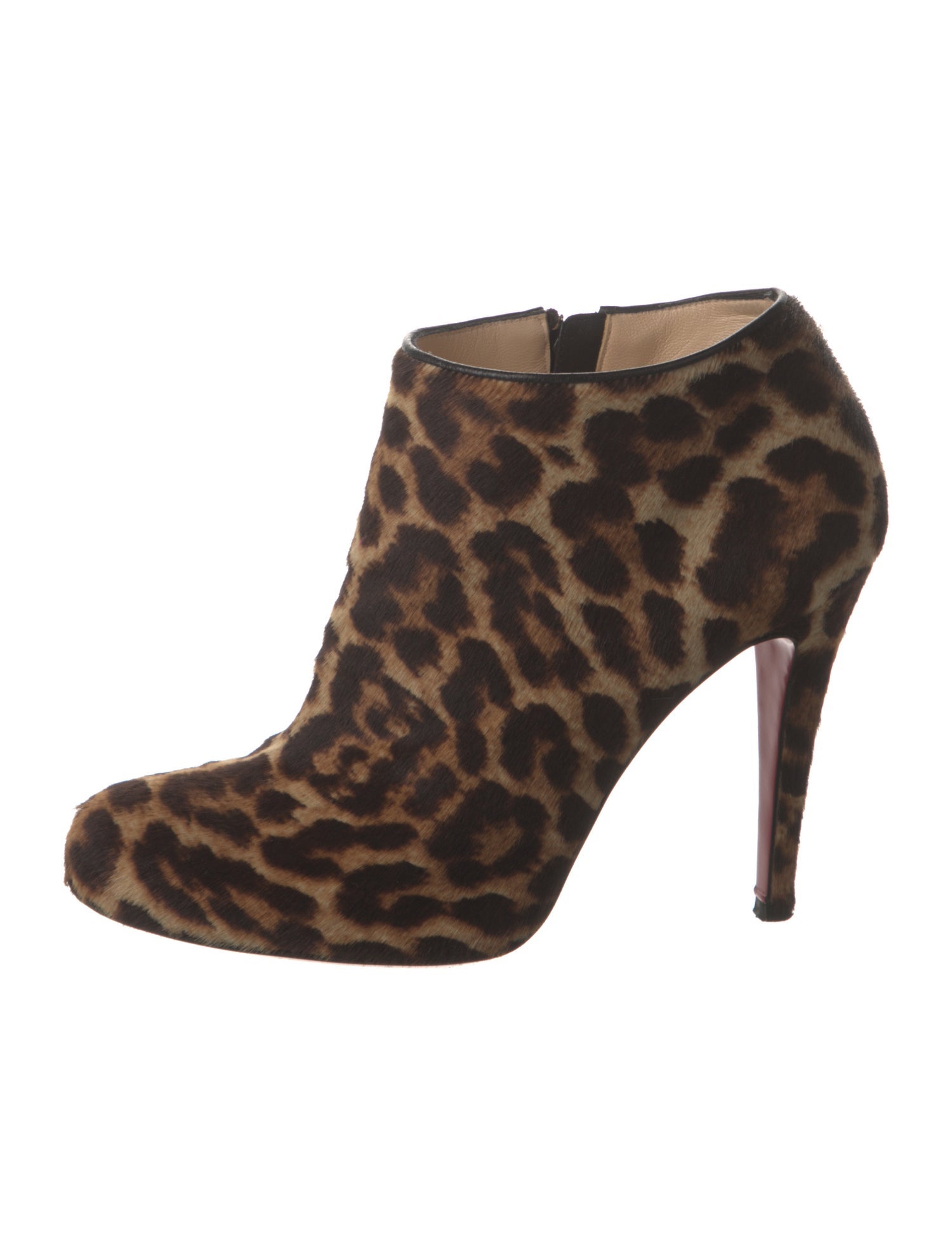 Christian Louboutin Ponyhair Animal Print Mules