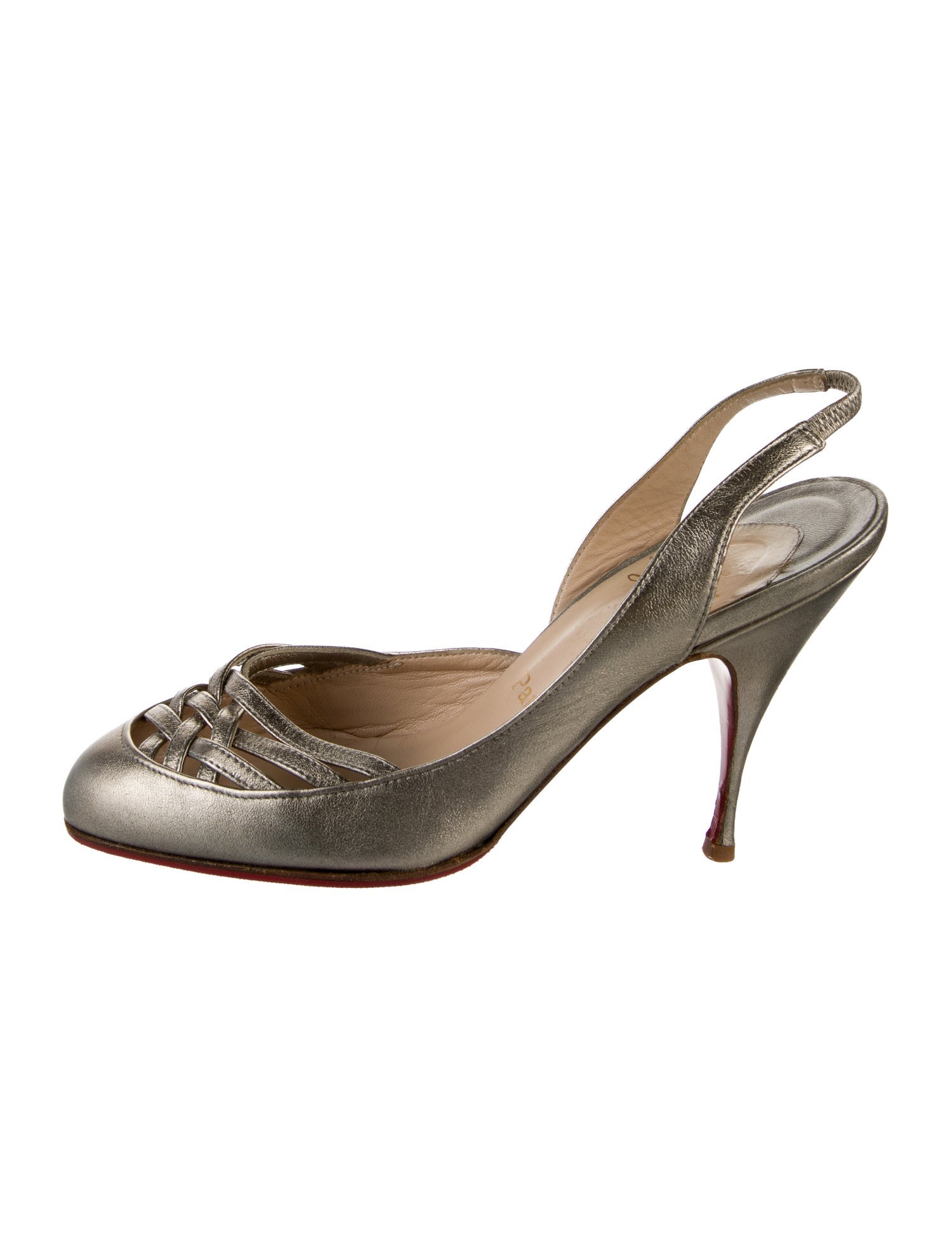 Christian Louboutin Leather Slingback Pumps