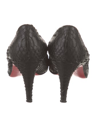 Christian Louboutin Python Animal Print Pumps