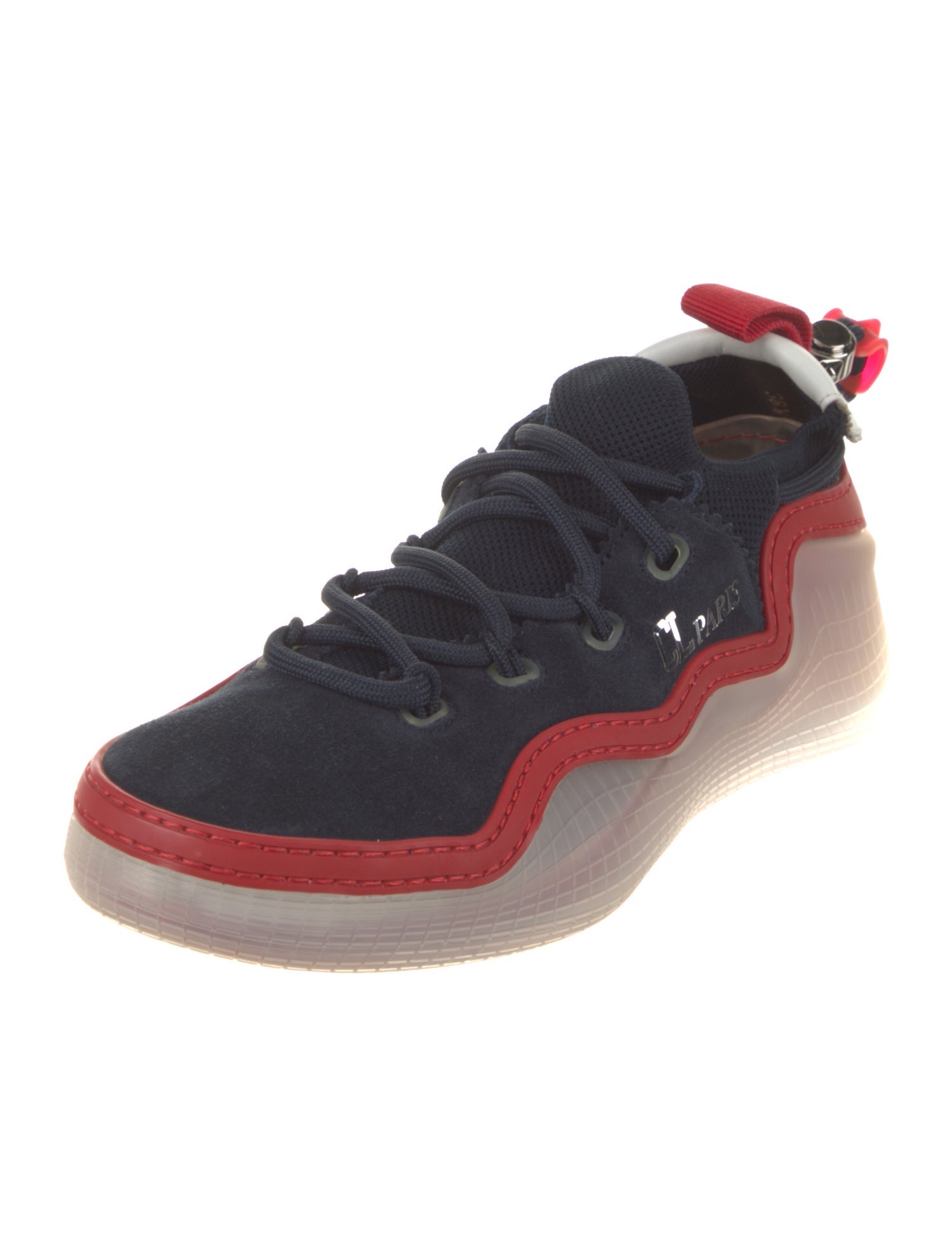 Christian Louboutin Suede Printed Sneakers