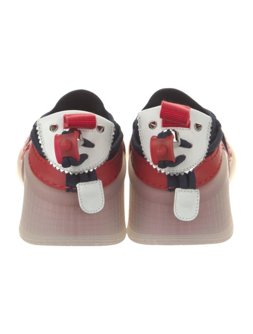 Christian Louboutin Suede Colorblock Pattern Sneakers