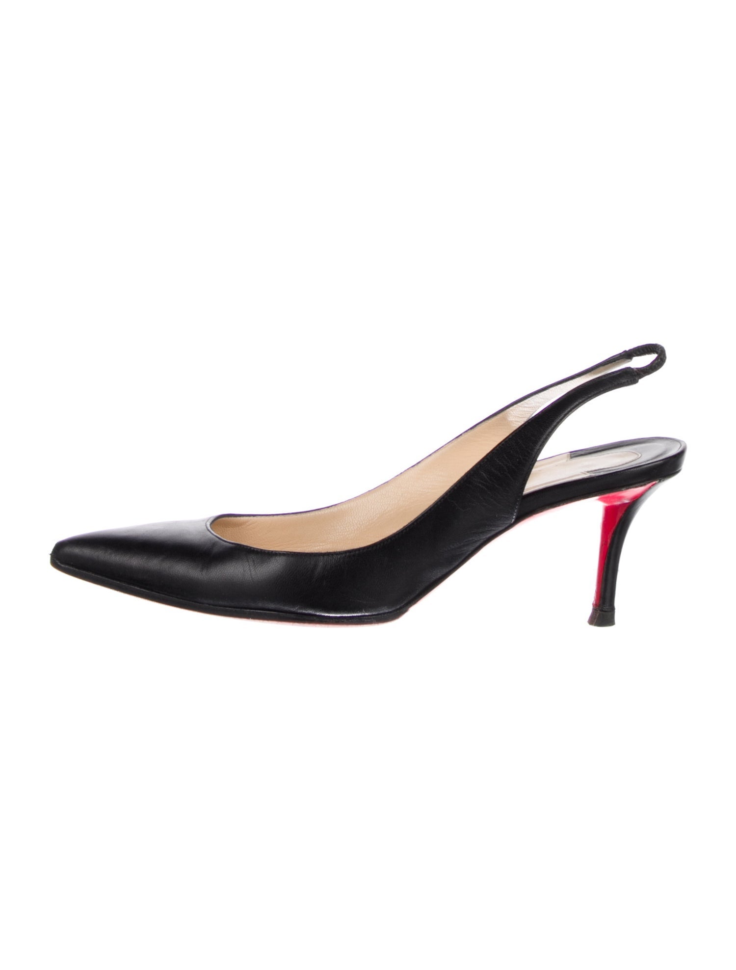 Christian Louboutin Leather Slingback Pumps