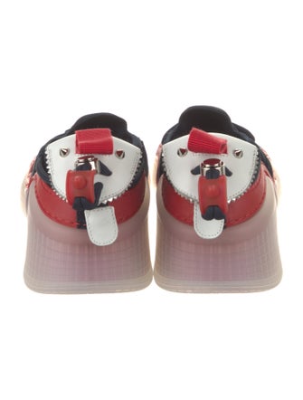 Christian Louboutin Suede Colorblock Pattern Sneakers