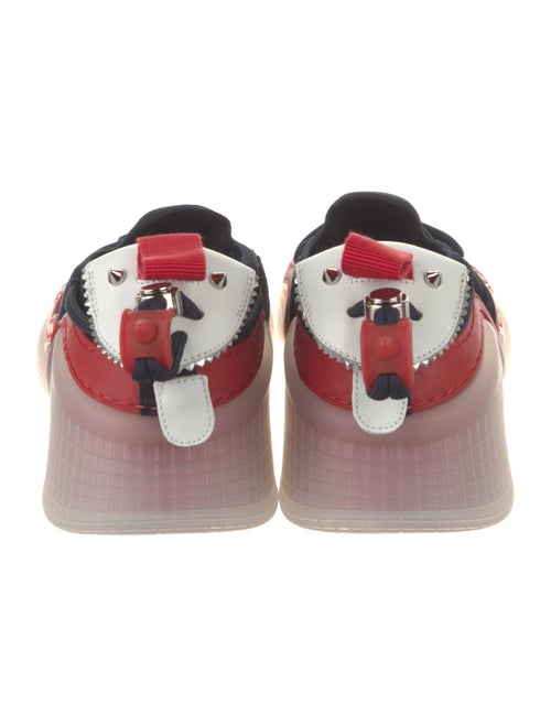Christian Louboutin Suede Colorblock Pattern Sneakers