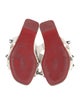 Christian Louboutin Spike Accents Leather Slides