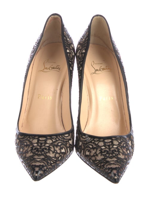 Christian Louboutin Patent Leather Patterned Pumps