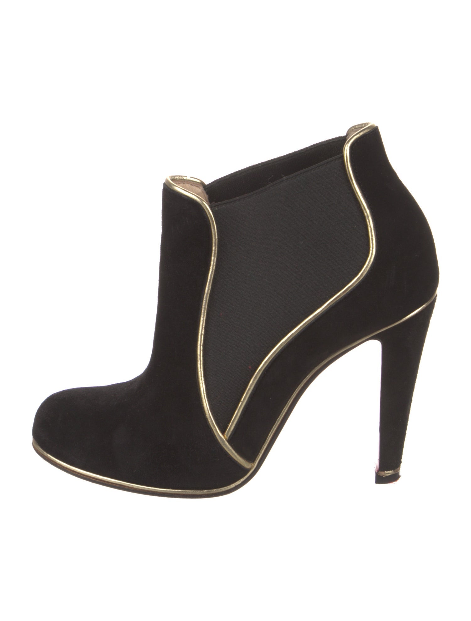 Christian Louboutin Suede Striped Boots