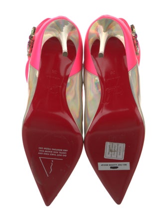 Christian Louboutin Jessie Booty Joli 100 Colorblock Pattern Sock Boots