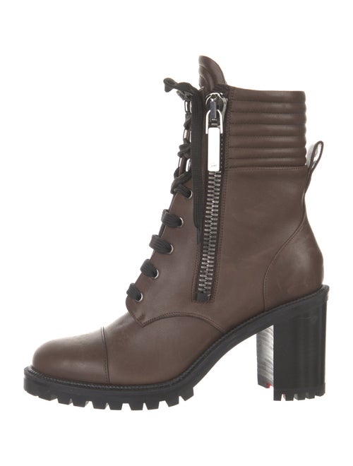 Christian Louboutin En Hiver Leather Combat Boots