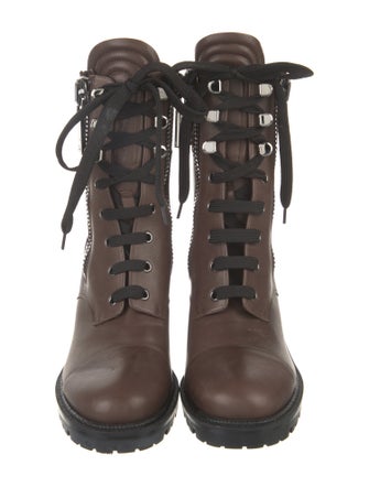 Christian Louboutin En Hiver Leather Combat Boots