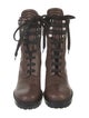 Christian Louboutin En Hiver Leather Combat Boots