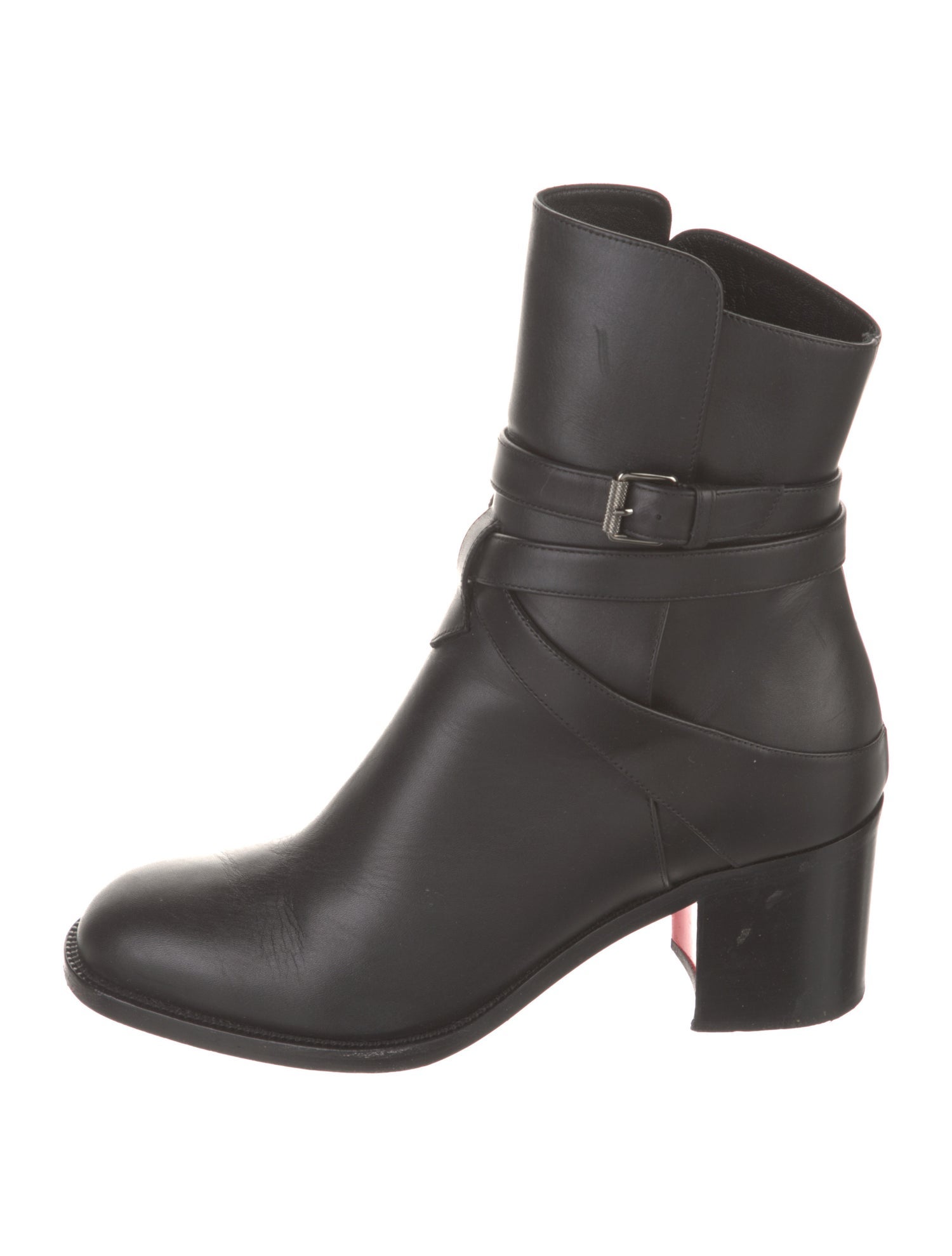 Christian Louboutin Leather Moto Boots