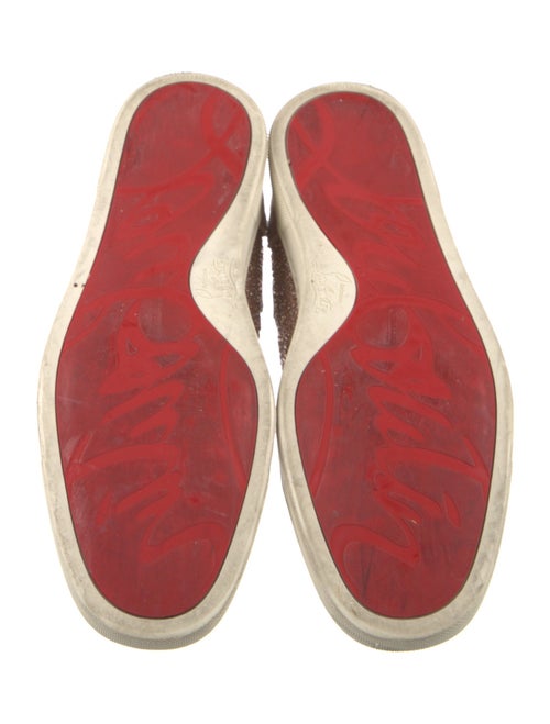 Christian Louboutin Suede Crystal Embellishments Sneakers