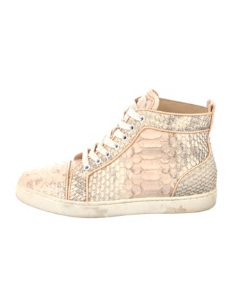Christian Louboutin Python Animal Print Sneakers