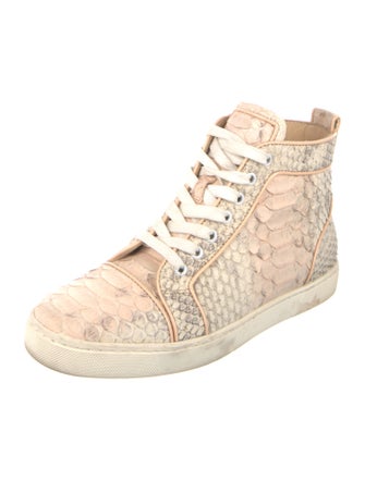 Christian Louboutin Python Animal Print Sneakers