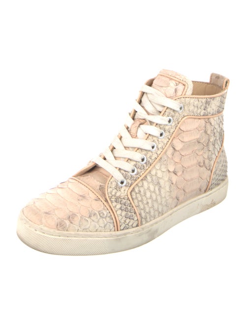 Christian Louboutin Python Animal Print Sneakers