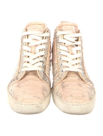 Christian Louboutin Python Animal Print Sneakers