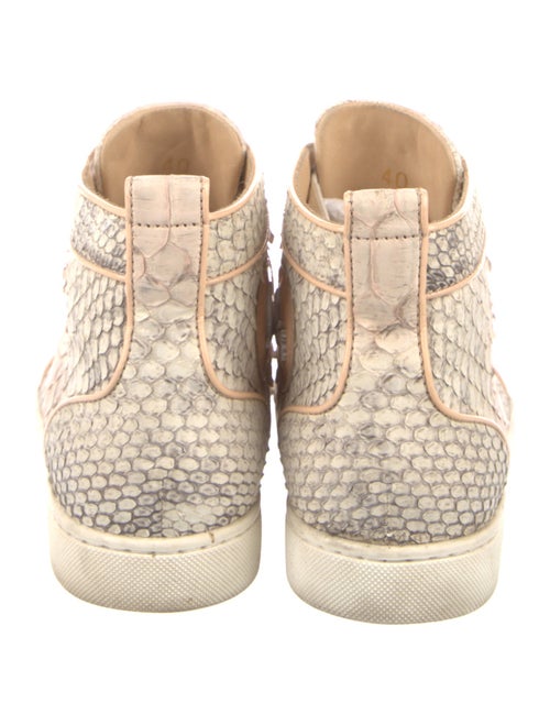 Christian Louboutin Python Animal Print Sneakers