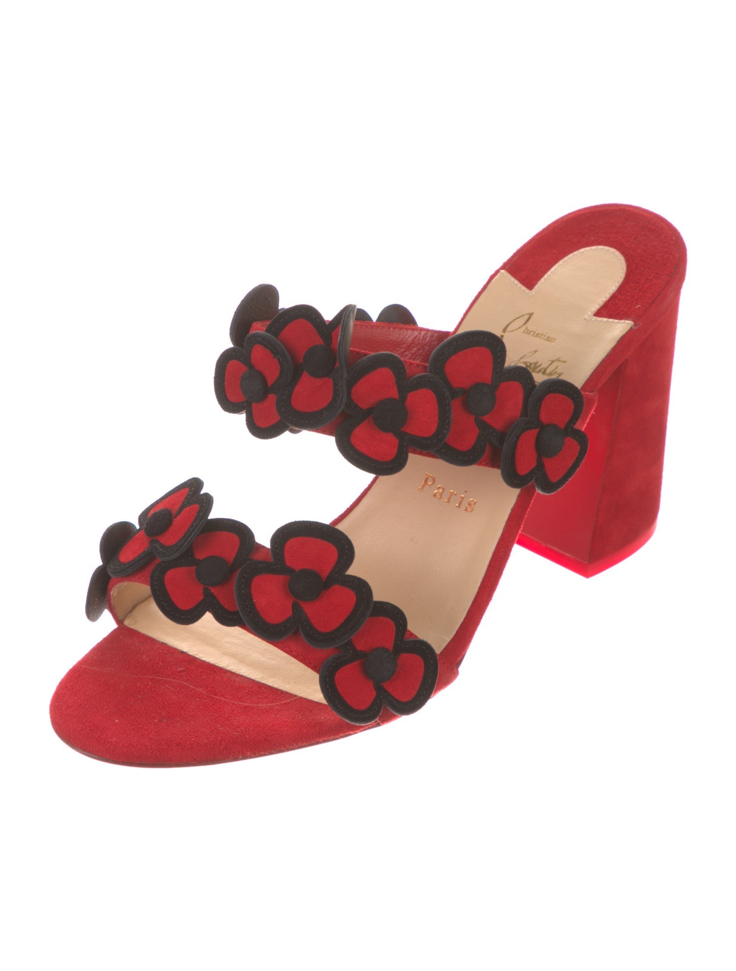 Christian Louboutin Suede Slides