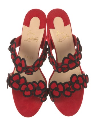 Christian Louboutin Suede Slides