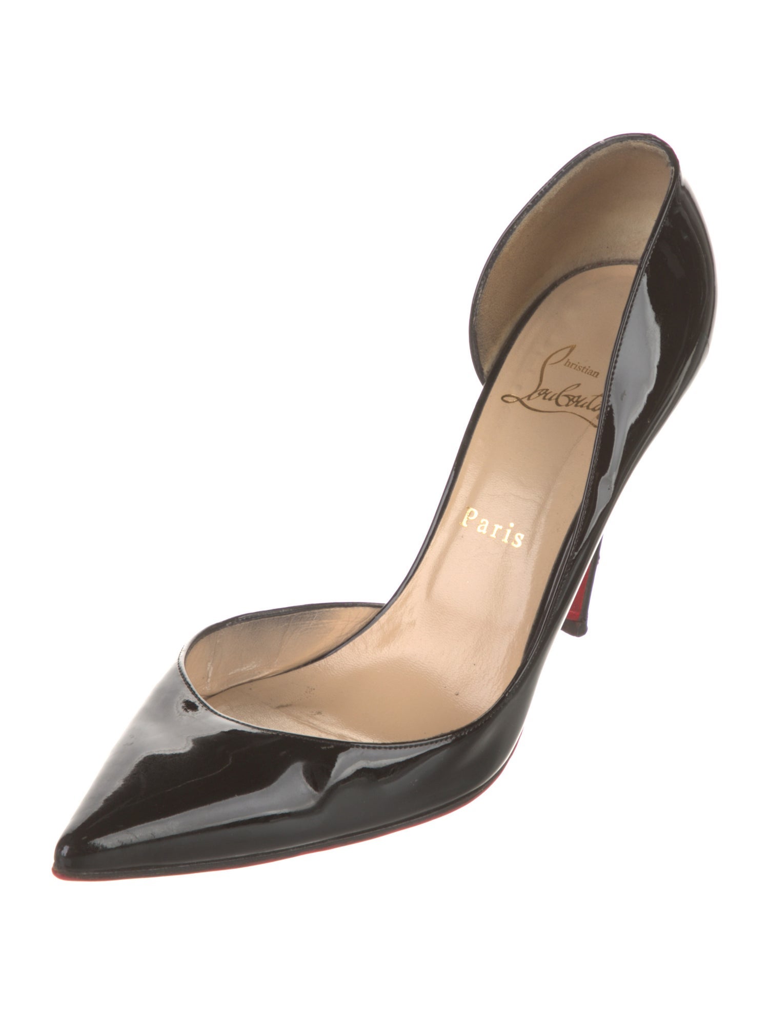 Christian Louboutin Patent Leather D'Orsay Pumps