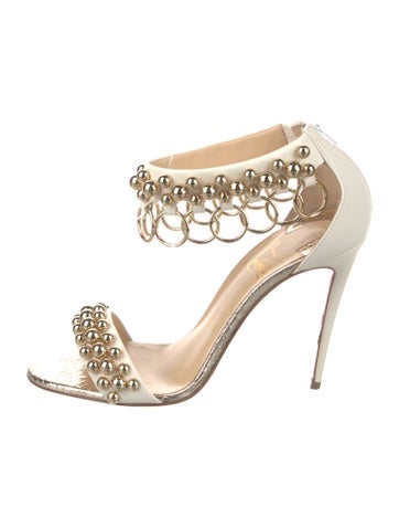 Christian Louboutin Sandals Gypsnadal 100 Napa Leather IT 38 | 8