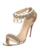 Christian Louboutin Gypsnadal 100 Napa Leather Sandals