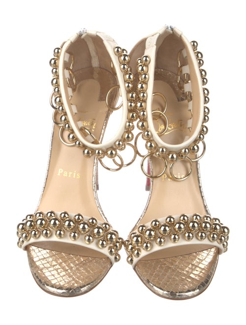 Christian Louboutin Gypsnadal 100 Napa Leather Sandals