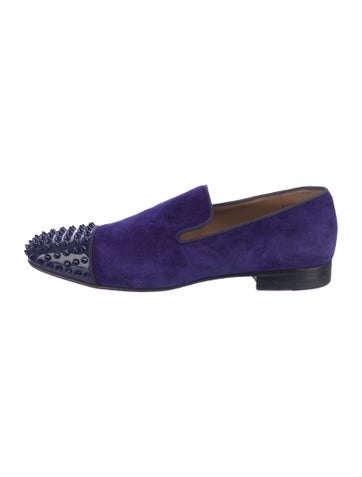 Christian Louboutin Loafers Spike Accents Suede EU 43 | 10.5