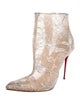 Christian Louboutin Lace Lace Pattern Boots