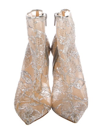 Christian Louboutin Lace Lace Pattern Boots