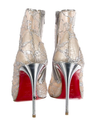 Christian Louboutin Lace Lace Pattern Boots
